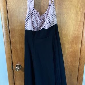 Worn once Torrid 12 black midi A line dress